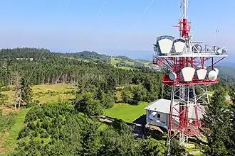 Blick von der Aussichtswarte über das Plateau Richtung Nordost