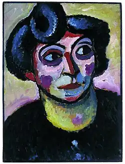 Alexej von Jawlensky: Frau mit Stirnlocke, 1913