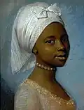 Anonym: Portrait of a young woman, ehemals Jean Etienne Liotard zugeschrieben (18. Jahrhundert)