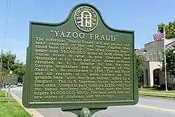 Gedenktafel in Louisville, die an den „Yazoo fraud“ erinnert.