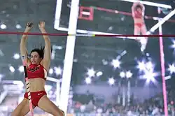 Olympiasiegerin Jennifer Suhr musste sich hier mit dem geteilten vierten Platz zufrieden&nbsp;geben