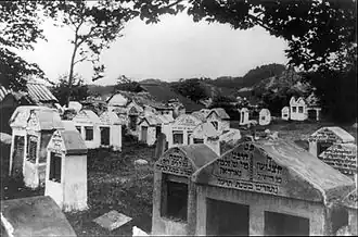 Der jüdische Friedhof Šnipiškės im Jahr 1922