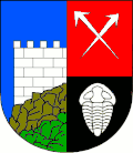 Trilobit im Wappen der Gemeinde Jince, Tschechien