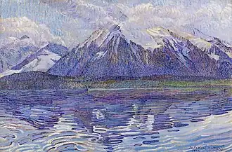 Bergmeer in de Alpen, 1920