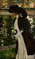 Joaquín Sorolla: Clothilde in den Gärten von La Granja., 1907