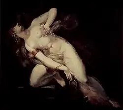 Johann Heinrich Füssli: Die Sünde, vom Tode verfolgt, 1794–1796, Inventarnummer GKS662[135]