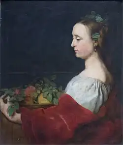 Frau mit Furchtkorb, etwa 1667–1670