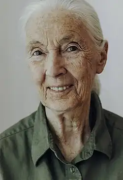 Porträt von Jane Goodall aus dem Jahre 2019