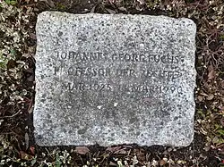 Johannes Georg Fuchs (1925–1990) Jurist, Kirchenamtsträger, Politiker. Grab, Friedhof am Hörnli