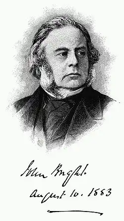 Carte de visite von John Bright und Stahlstich zur Massenvervielfältigung