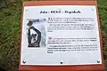 Stele Pavé John Degenkolb mit Info-Tafel an den Wassertürmen