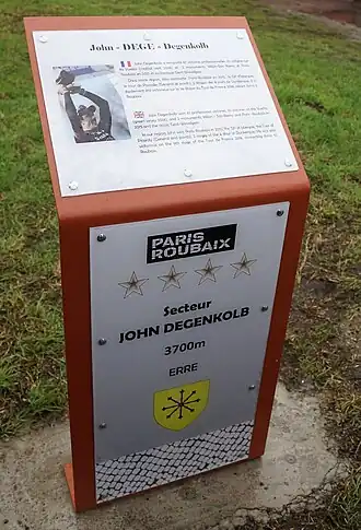 Stele des John-Degenkolb-Sektors
