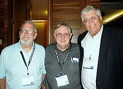 Einige Club-Mitglieder, 3. April 2013: John T. Draper, Lee Felsenstein, Roger Melen