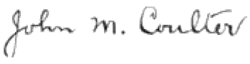 Coulters Unterschrift