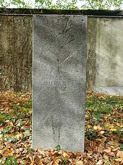 Josef Edward Duvanel (1941–1986) Künstler, Prominenten Grabfeld, Friedhof am Hörnli