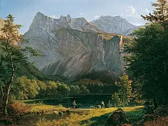 Der hintere Langbathsee, Josef Feid, 1834