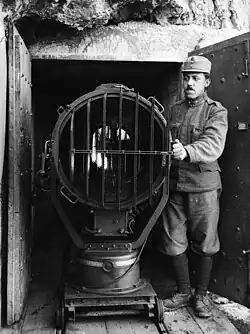 Scheinwerferstellung auf der Rochetta, Juli 1918