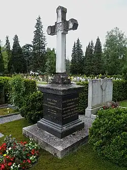 Josef Zingg-Blankart (1863–1953) SBB Präsident der Generaldirektion, Grab auf dem Friedhof Friedental, Feld 10. Stadt Luzern