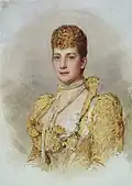 Queen Alexandra when Princess of Wales, 1895, Aquarell