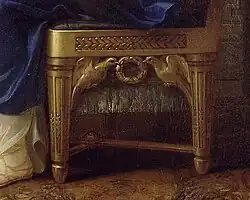 Verzierungen des Sessels