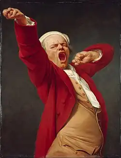 Joseph Ducreux, Selbstporträt (gähnend) (1783)