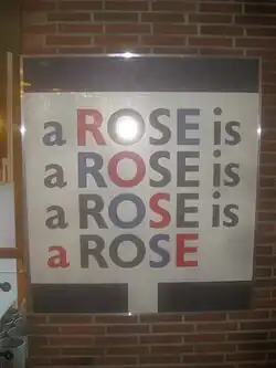 Gedichtzeile von Gertrude Stein, SB&nbsp;24.