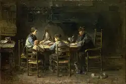 Jozef Israëls: Bauernfamilie am Tisch (1882), Van Gogh Museum Amsterdam