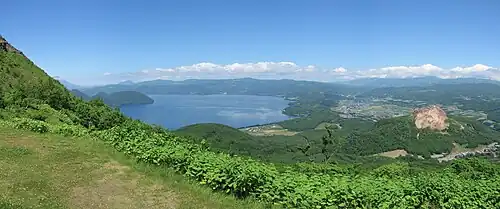 Vom Vulkan Usu aus gesehen