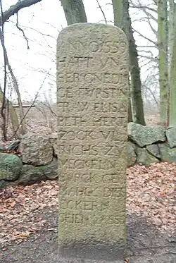 Gedenkstein von 1559