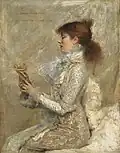 Portrait de Sarah Bernhardt, Öl auf Leinwand, 1879, 110&nbsp;x&nbsp;82&nbsp;cm, in Privatbesitz