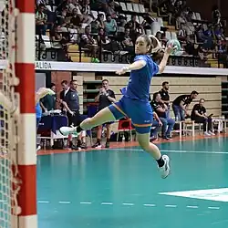 JJune Loidi Etxaniz, spanische Handballspielerin, am 19. Mai 2024 beim Spiel von Costa del Sol Málaga gegen Balonmano Bera Bera im Halbfinale der Liga Guerreras