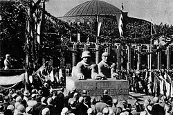 Denkmal von Jupp Rübsam bei der Einweihung 1928