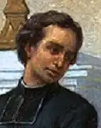 Priester Bretenières, Gemälde­ausschnitt