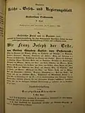 Kärntner Landesverfassung, 1849/1850, S. 1.