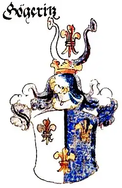 Abbildung in der „Sammlung von Wappen aus verschiedenen, besonders deutschen Ländern“, ca. 1600