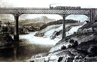 König-Ludwig-Brücke, einzige erhaltene Holzeisenbahnbrücke in Deutschland