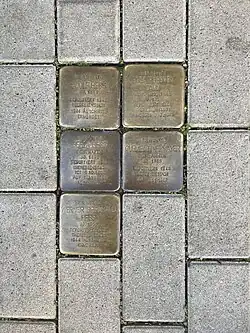 Stolpersteine Hess – Cahn – Mayer
