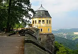 heute barockes Lusthaus „Friedrichsburg“ -ursprünglicher Renaissancebau „Christiansburg“ (1589–1591) nach Christian I. von Sachsen – auf der Festung Königstein, Sachsen