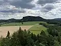 Aussicht nach Osten auf den Pfaffenstein