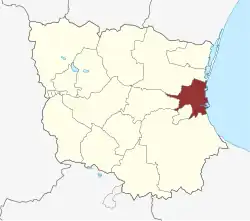 Lage des Køge Sogn in der Køge Kommune