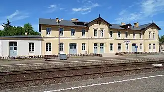 Bahnhof in Kętrzyn, Blick vom Bahnsteig