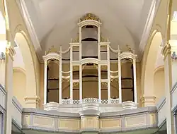 Prospekt der nach Wismar verkauften Mende-Orgel