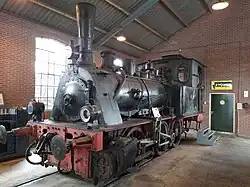 Die Werkslok T3 im Museum Buurtspoorweg