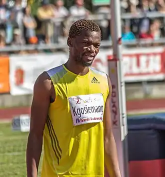 Kabelo Kgosiemang – mit 2,22&nbsp;m in der Qualifikation&nbsp;ausgeschieden