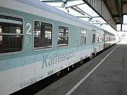 Kaffeeküch-Wagen, wie er bei der City-Bahn im Saarland zum Einsatz kam