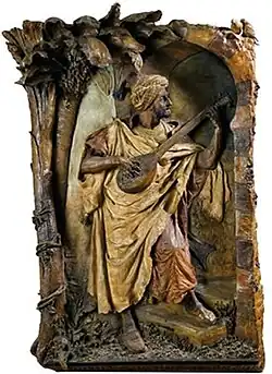 Arabischer Musiker mit Laute