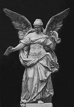 Historismus: Reichspostgebäude, Statue der Post, um 1900