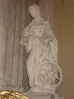 Catharina-Statue, einst Pery-Altar, jetzt Hochaltar