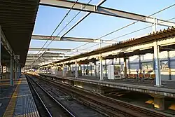 Ansicht der Bahnsteige