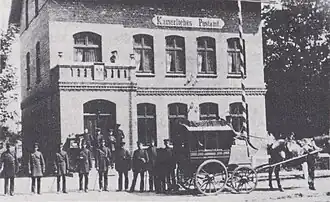 Kaiserliches Postamt Himmelpforten 1891